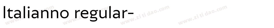 ltalianno regular字体转换
